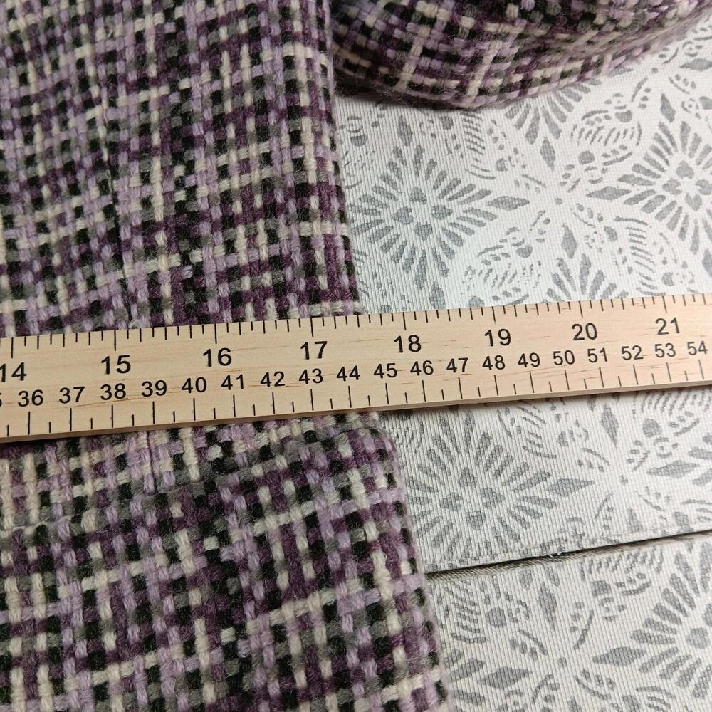 Y2K Purple Plaid Statement Collar Coat – Focus 2000- Women’s Size 8 - Picture 6 of 14